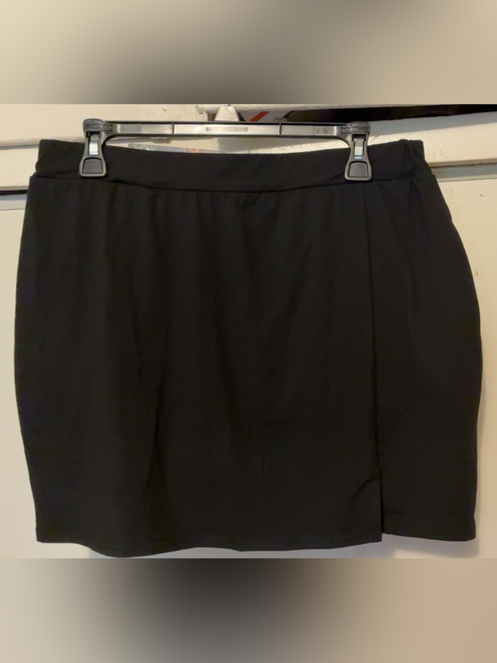 Black Women's Mini Skirt - Classic Straight Cut